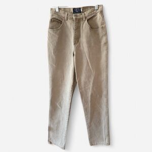 Vintage Palmettos Mom Straight Jeans- Beige Size 27